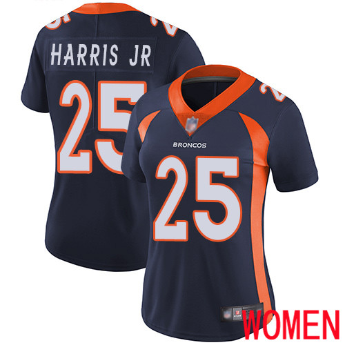 Women Denver Broncos 25 Chris Harris Jr Navy Blue Alternate Vapor Untouchable Limited Player Football NFL Jersey